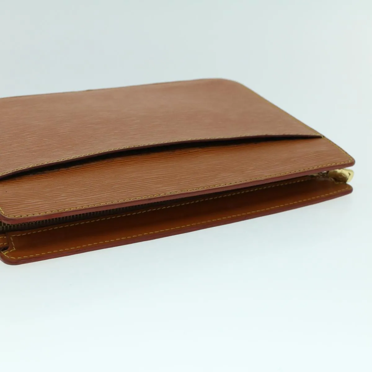 Trendy Inspired Louis Vuitton Epi Pochette Homme Clutch Bag Brown M52528 Lv Auth 53881
