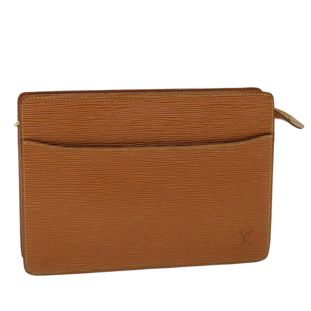 Trendy Inspired Louis Vuitton Epi Pochette Homme Clutch Bag Brown M52528 Lv Auth 53881