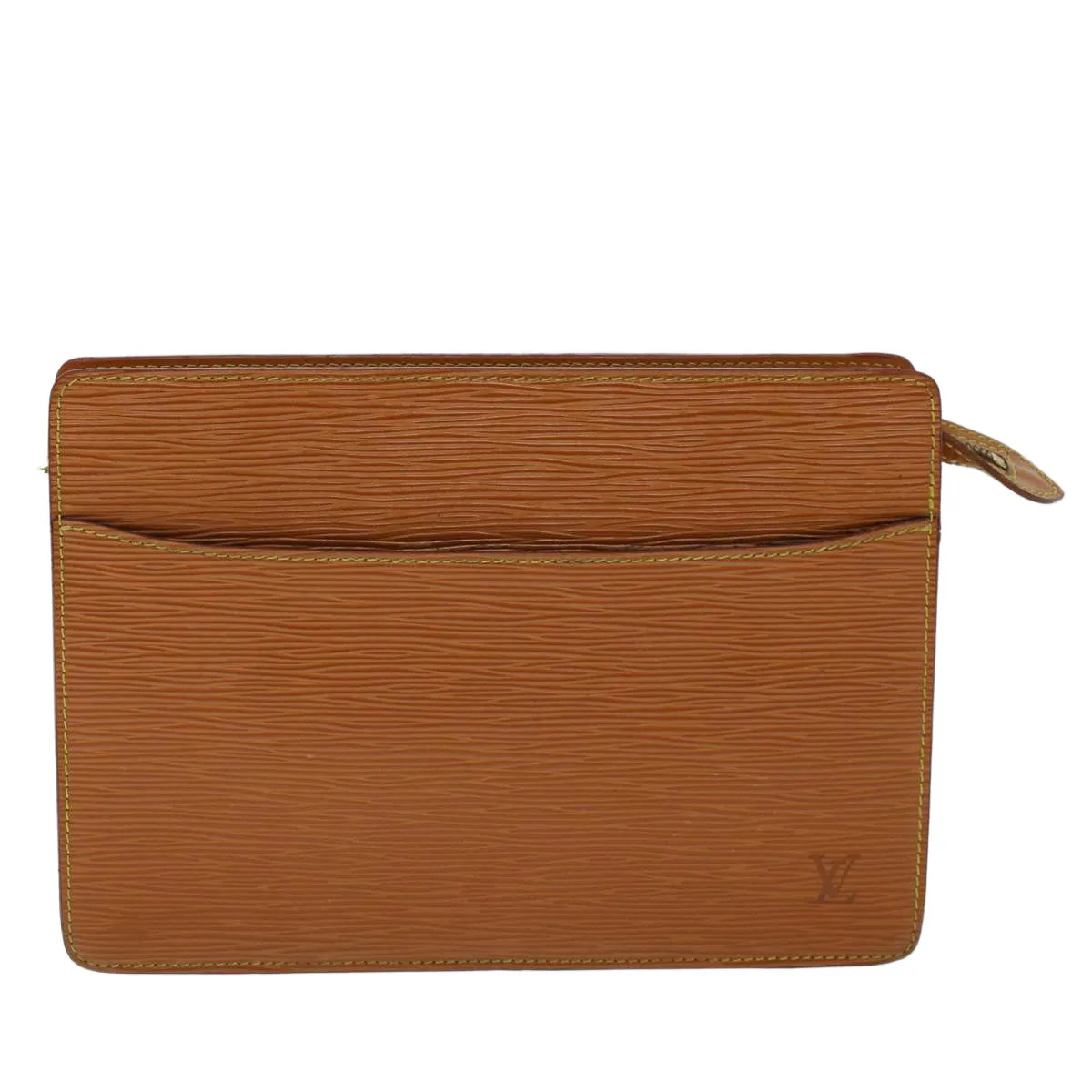 Trendy Inspired Louis Vuitton Epi Pochette Homme Clutch Bag Brown M52528 Lv Auth 53881