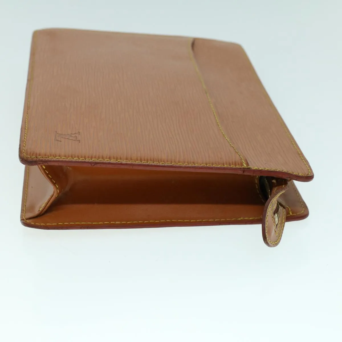 Trendy Inspired Louis Vuitton Epi Pochette Homme Clutch Bag Brown M52528 Lv Auth 53881