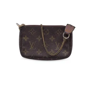 Trendy Inspired Louis Vuitton Monogram Canvas Pouch Bag Mini Pochette Accessoires