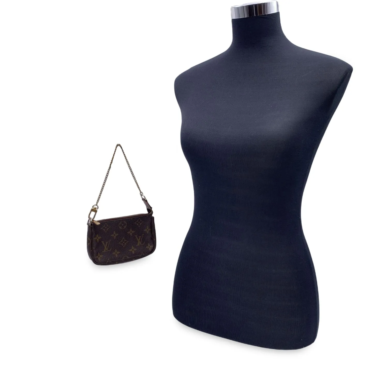 Trendy Inspired Louis Vuitton Monogram Canvas Pouch Bag Mini Pochette Accessoires