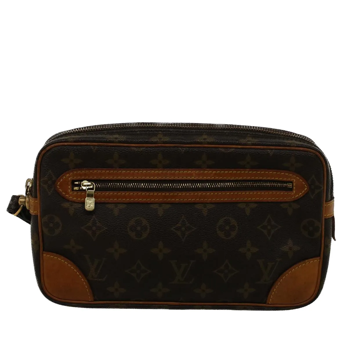 Trendy Inspired Louis Vuitton Monogram Marly Dragonne Gm Clutch Bag M51825 Lv Auth 57400