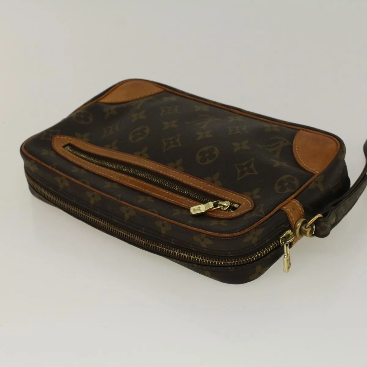 Trendy Inspired Louis Vuitton Monogram Marly Dragonne Gm Clutch Bag M51825 Lv Auth 57400