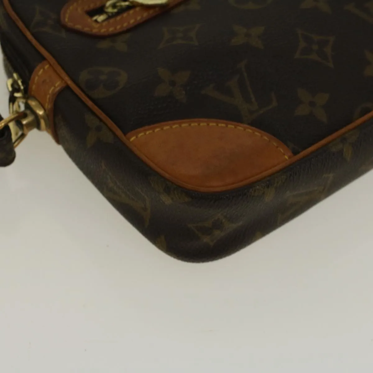 Trendy Inspired Louis Vuitton Monogram Marly Dragonne Gm Clutch Bag M51825 Lv Auth 57400