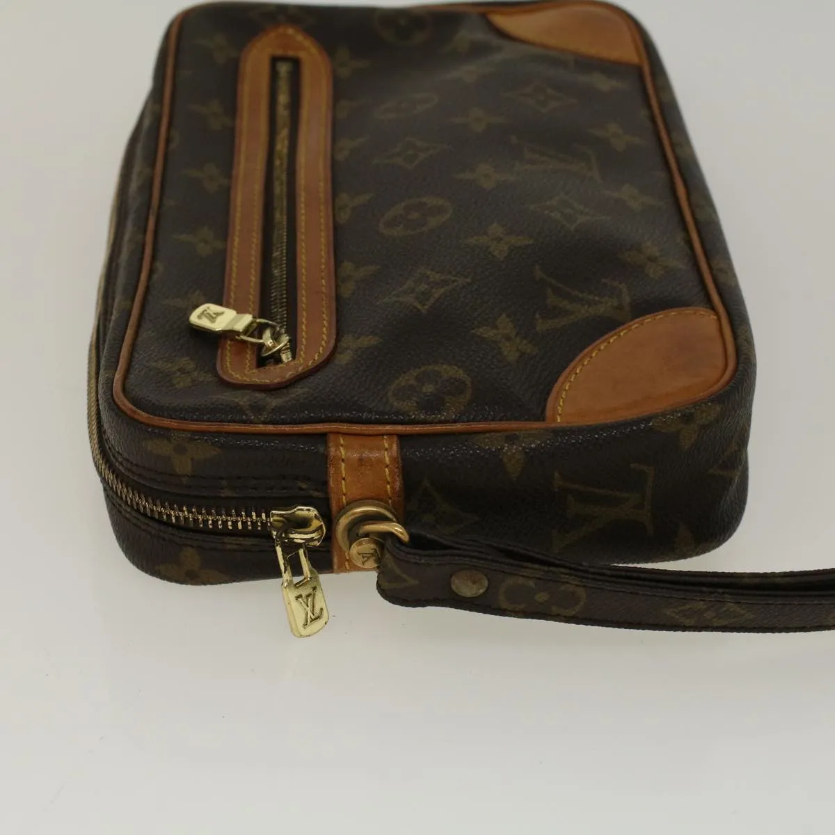 Trendy Inspired Louis Vuitton Monogram Marly Dragonne Gm Clutch Bag M51825 Lv Auth 57400