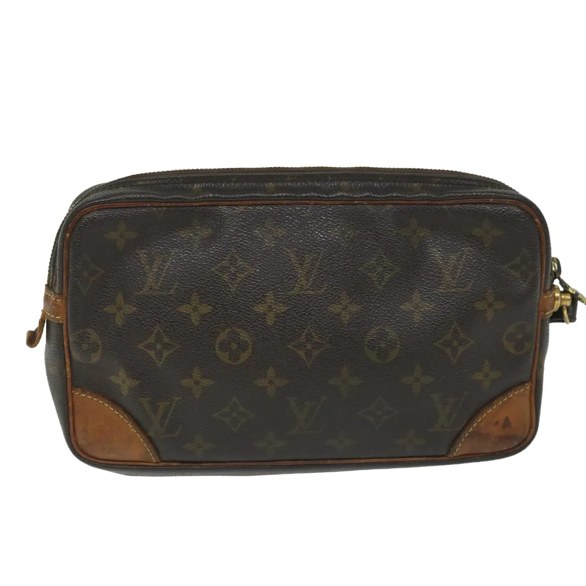 Trendy Inspired Louis Vuitton Monogram Marly Dragonne Gm Clutch Bag M51825 Lv Auth Bs9251