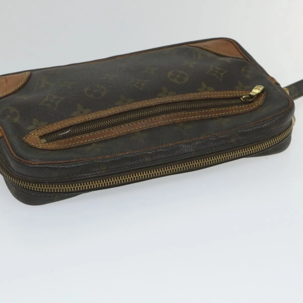 Trendy Inspired Louis Vuitton Monogram Marly Dragonne Gm Clutch Bag M51825 Lv Auth Bs9251