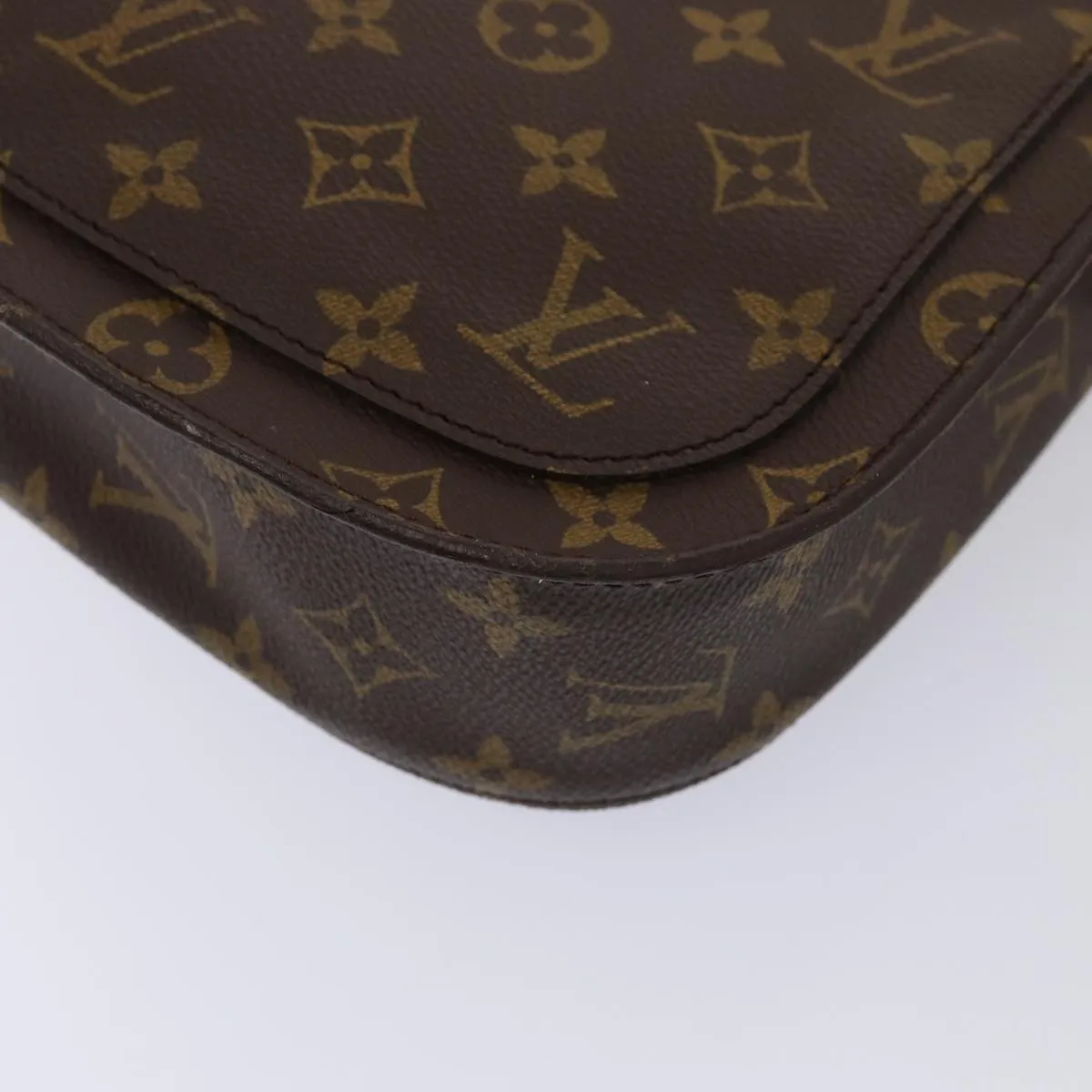 Trendy Inspired Louis Vuitton Monogram Saint Cloud Gm Shoulder Bag M51242 Lv Auth Ar12479