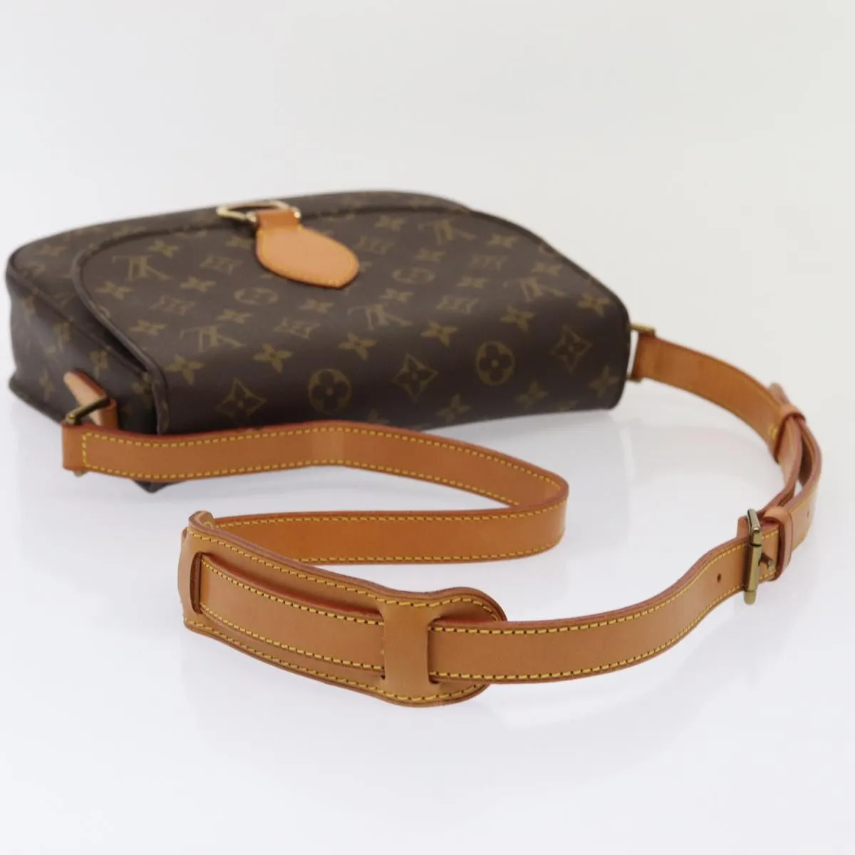 Trendy Inspired Louis Vuitton Monogram Saint Cloud Gm Shoulder Bag M51242 Lv Auth Ar12479