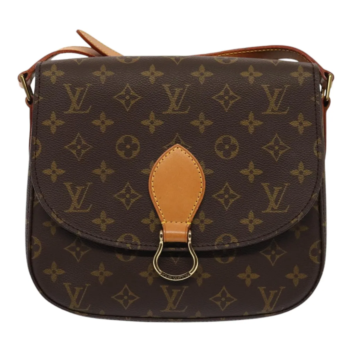 Trendy Inspired Louis Vuitton Monogram Saint Cloud Gm Shoulder Bag M51242 Lv Auth Ar12479