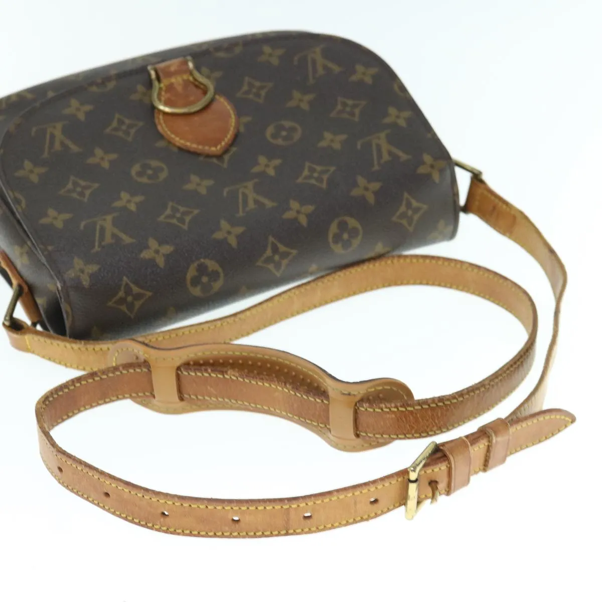 Trendy Inspired Louis Vuitton Monogram Saint Cloud Gm Shoulder Bag M51242 Lv Auth Th4452