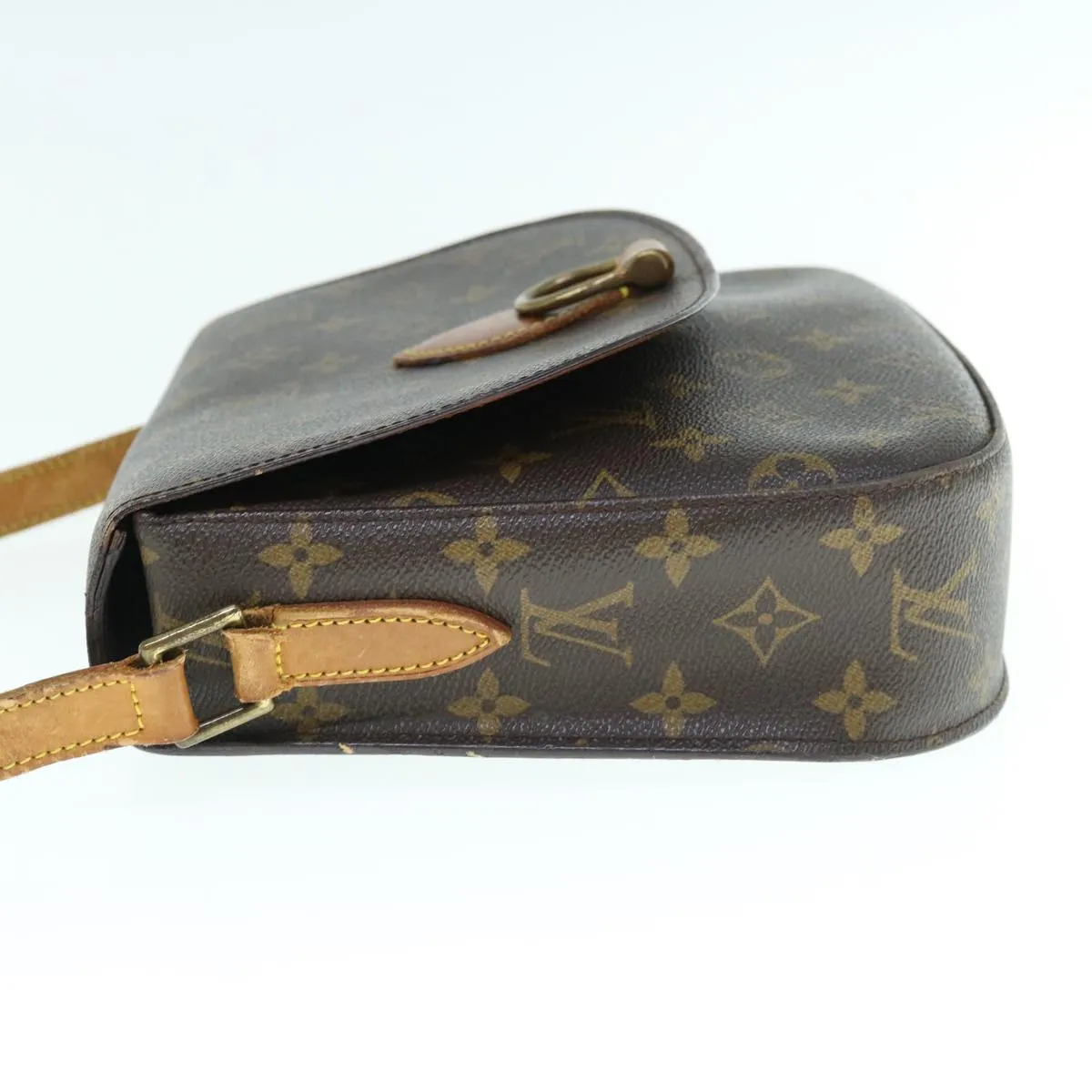 Trendy Inspired Louis Vuitton Monogram Saint Cloud Gm Shoulder Bag M51242 Lv Auth Th4452