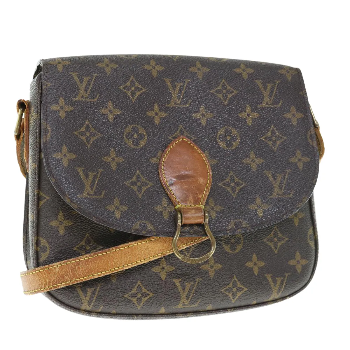 Trendy Inspired Louis Vuitton Monogram Saint Cloud Gm Shoulder Bag M51242 Lv Auth Th4452