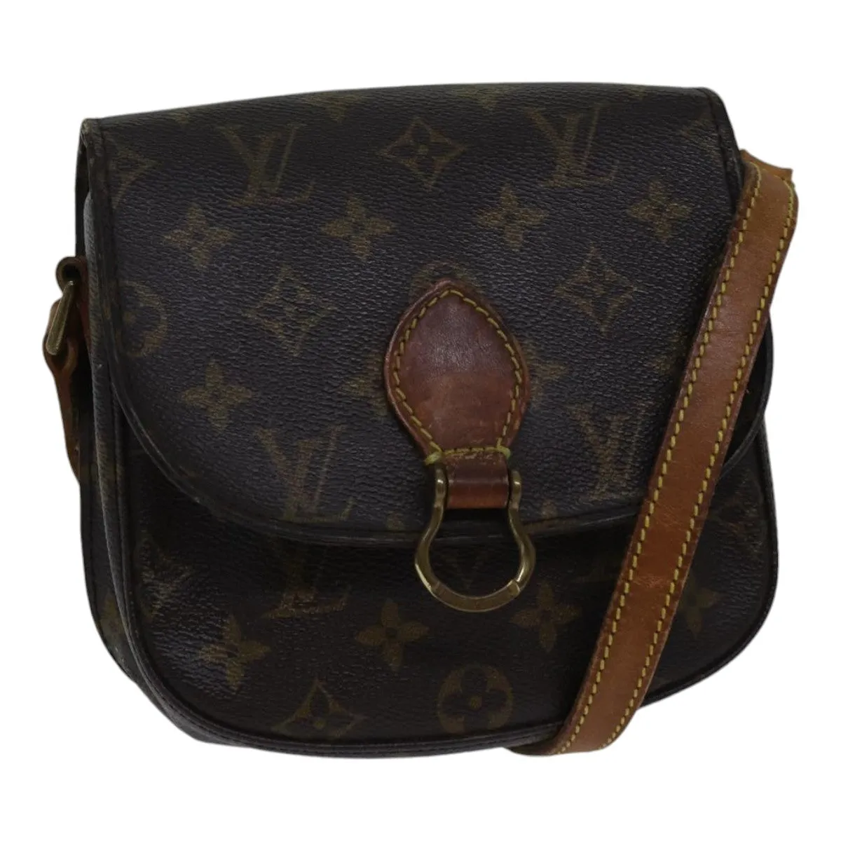 Trendy Inspired Louis Vuitton Monogram Saint Cloud Pm Shoulder Bag M51244 Lv Auth Bs17627