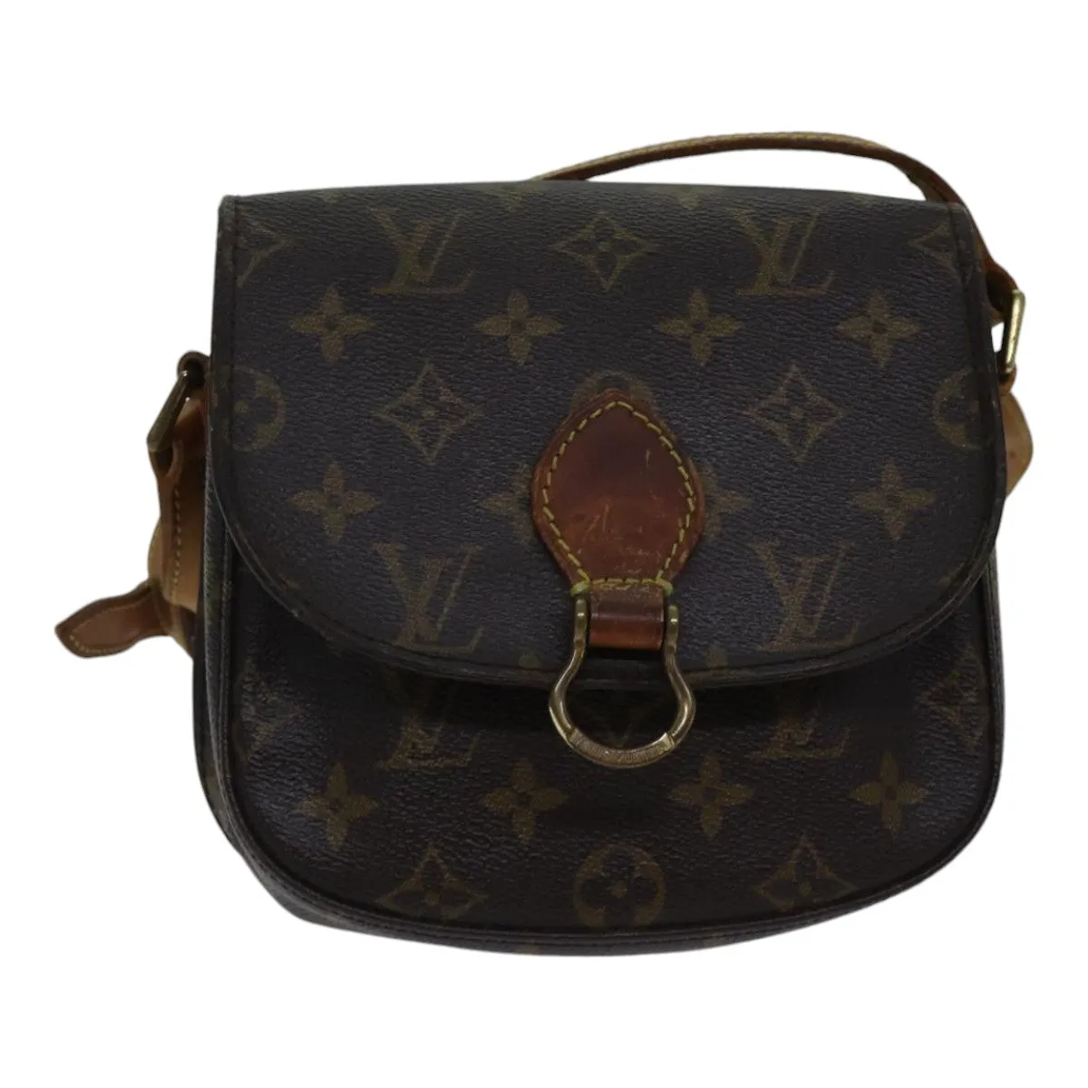 Trendy Inspired Louis Vuitton Monogram Saint Cloud Pm Shoulder Bag M51244 Lv Auth Bs17627