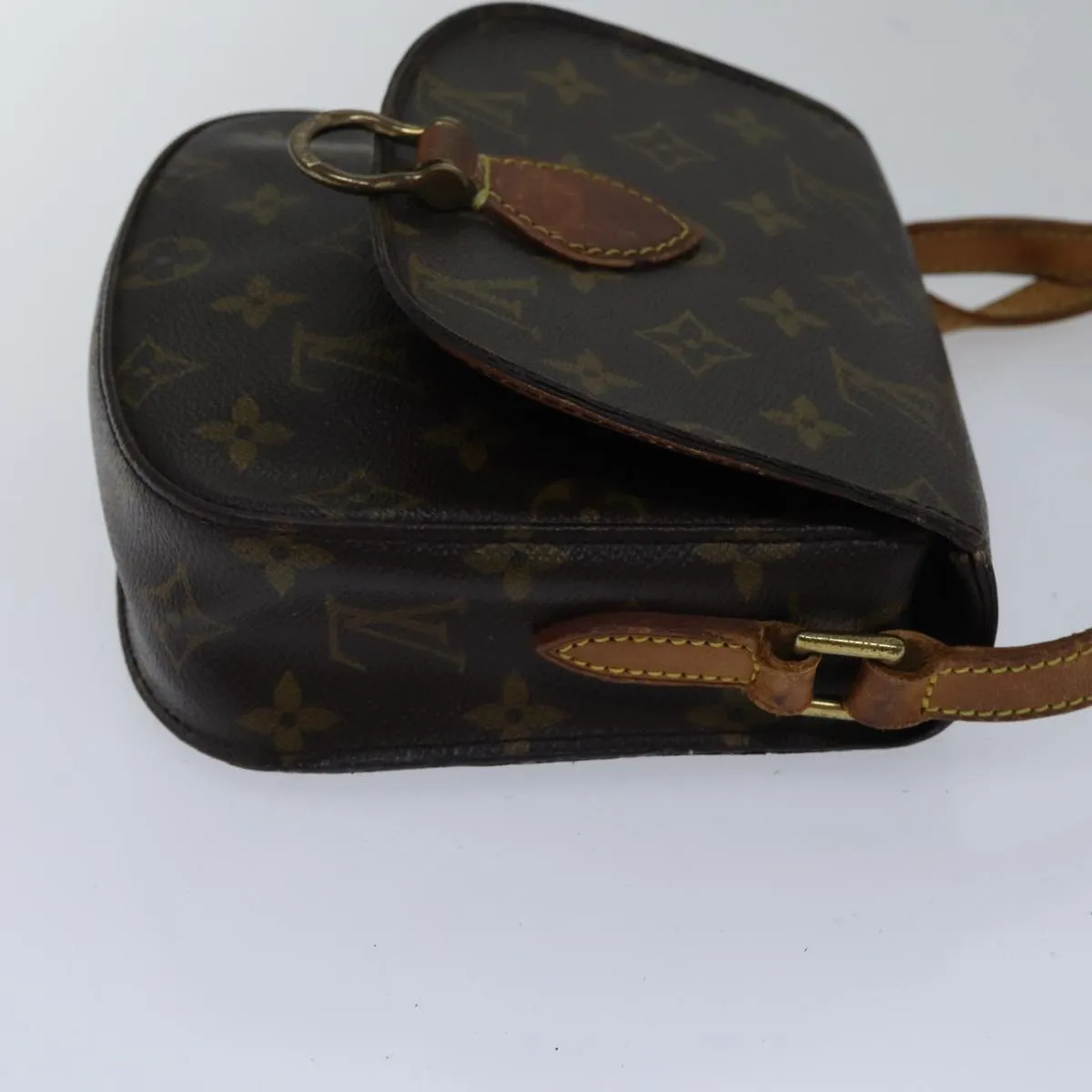 Trendy Inspired Louis Vuitton Monogram Saint Cloud Pm Shoulder Bag M51244 Lv Auth Bs17627