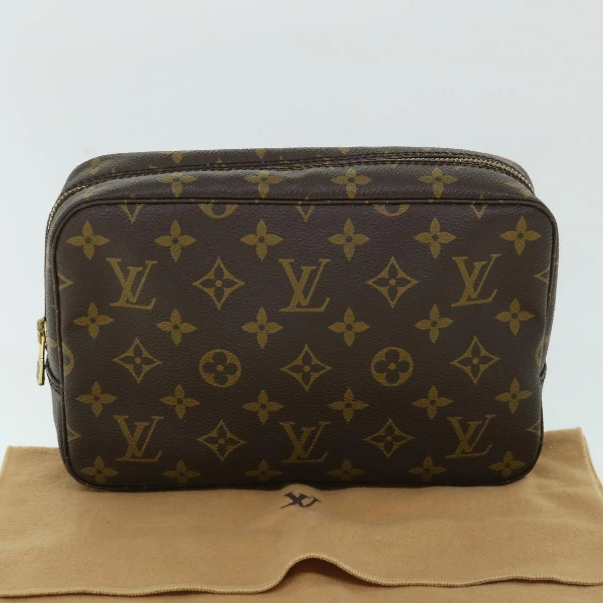 Trendy Inspired Louis Vuitton Monogram Trousse Toilette 23 Clutch Bag M47524 Lv Auth Am5002