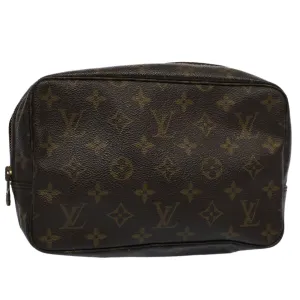 Trendy Inspired Louis Vuitton Monogram Trousse Toilette 23 Clutch Bag M47524 Lv Auth Am5035