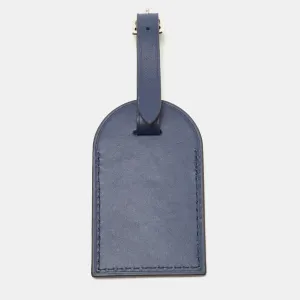 Trendy Inspired Louis Vuitton Navy Blue Leather Luggage Name Tag