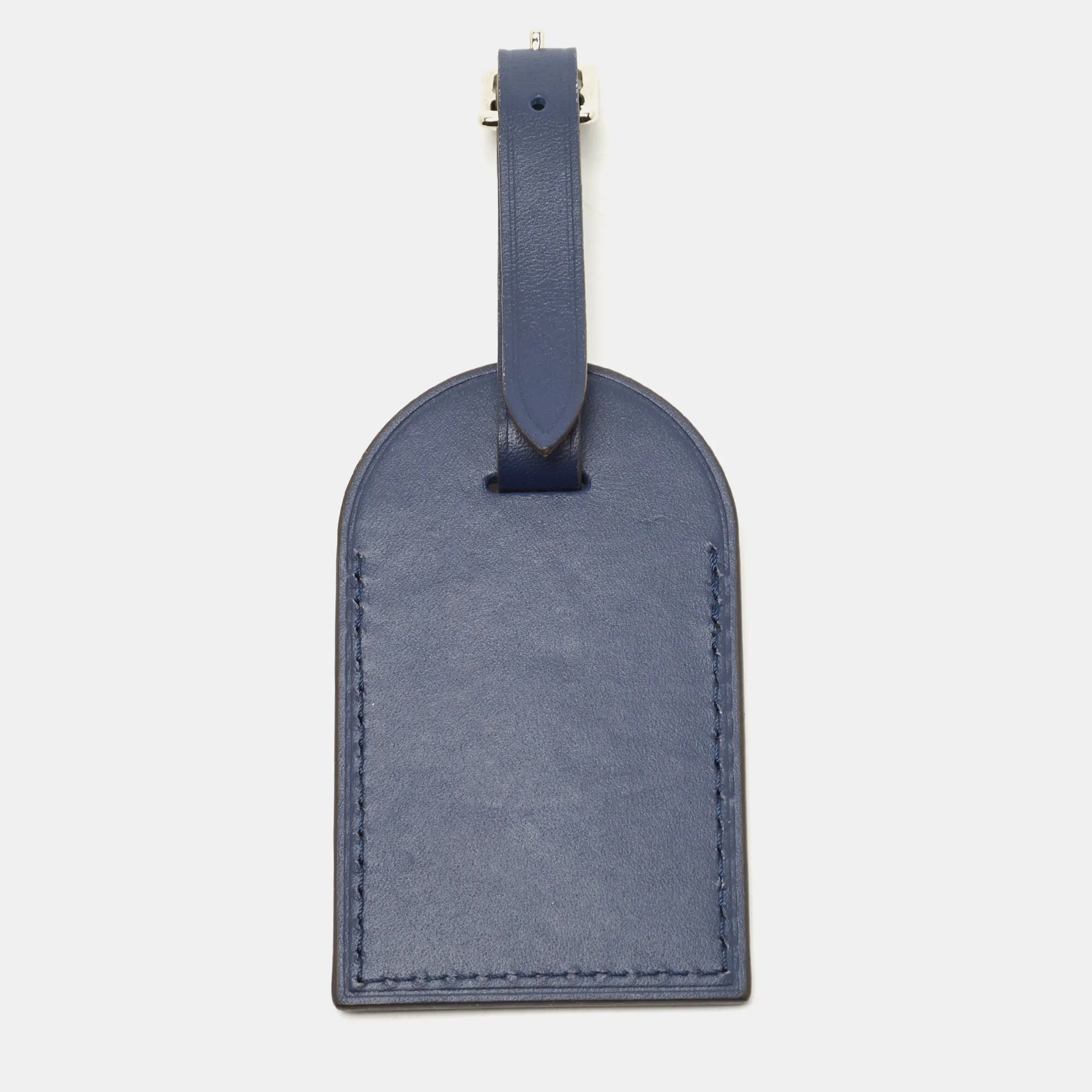 Trendy Inspired Louis Vuitton Navy Blue Leather Luggage Name Tag