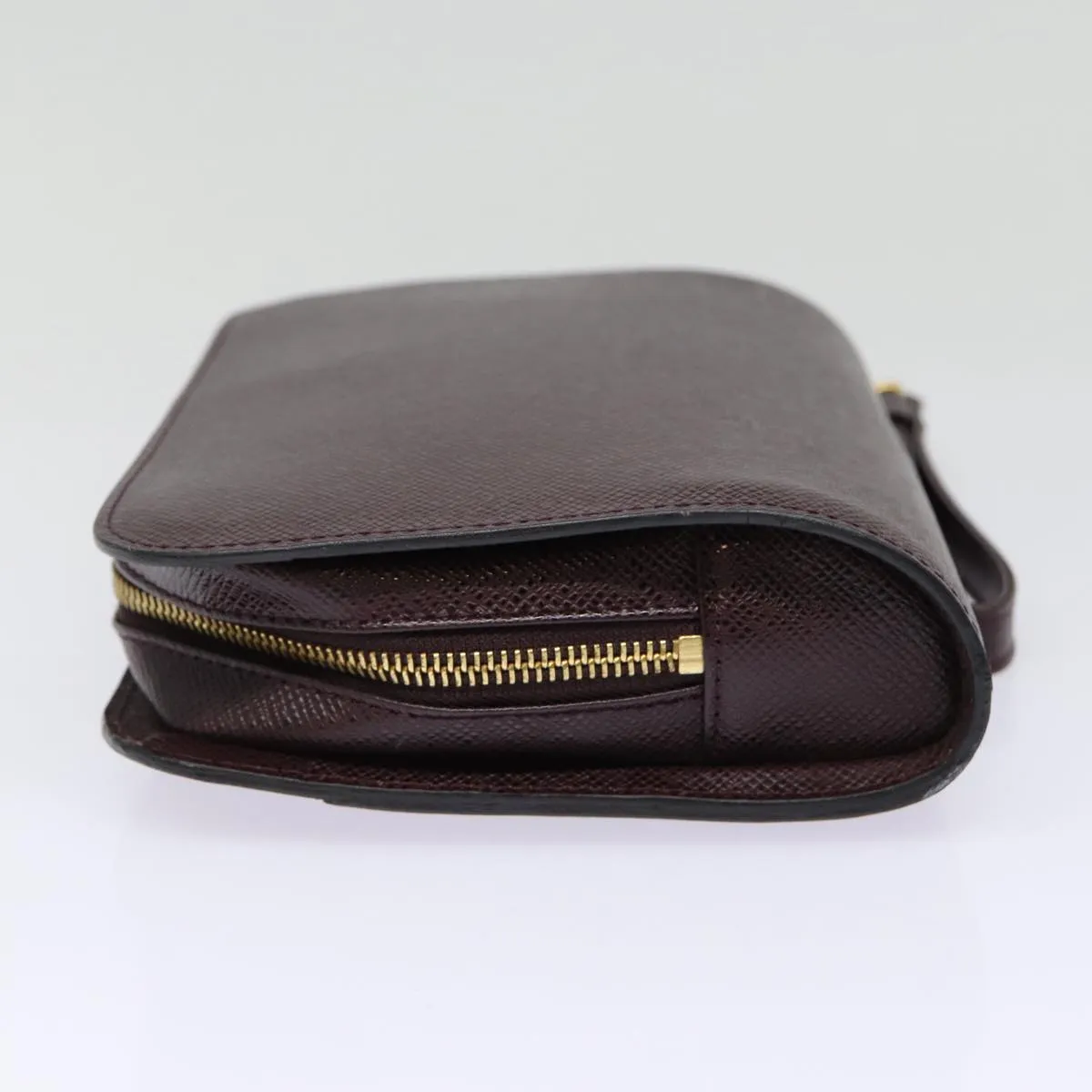 Trendy Inspired Louis Vuitton Taiga Baikal Clutch Bag Acajou M30186 Lv Auth Bs17259