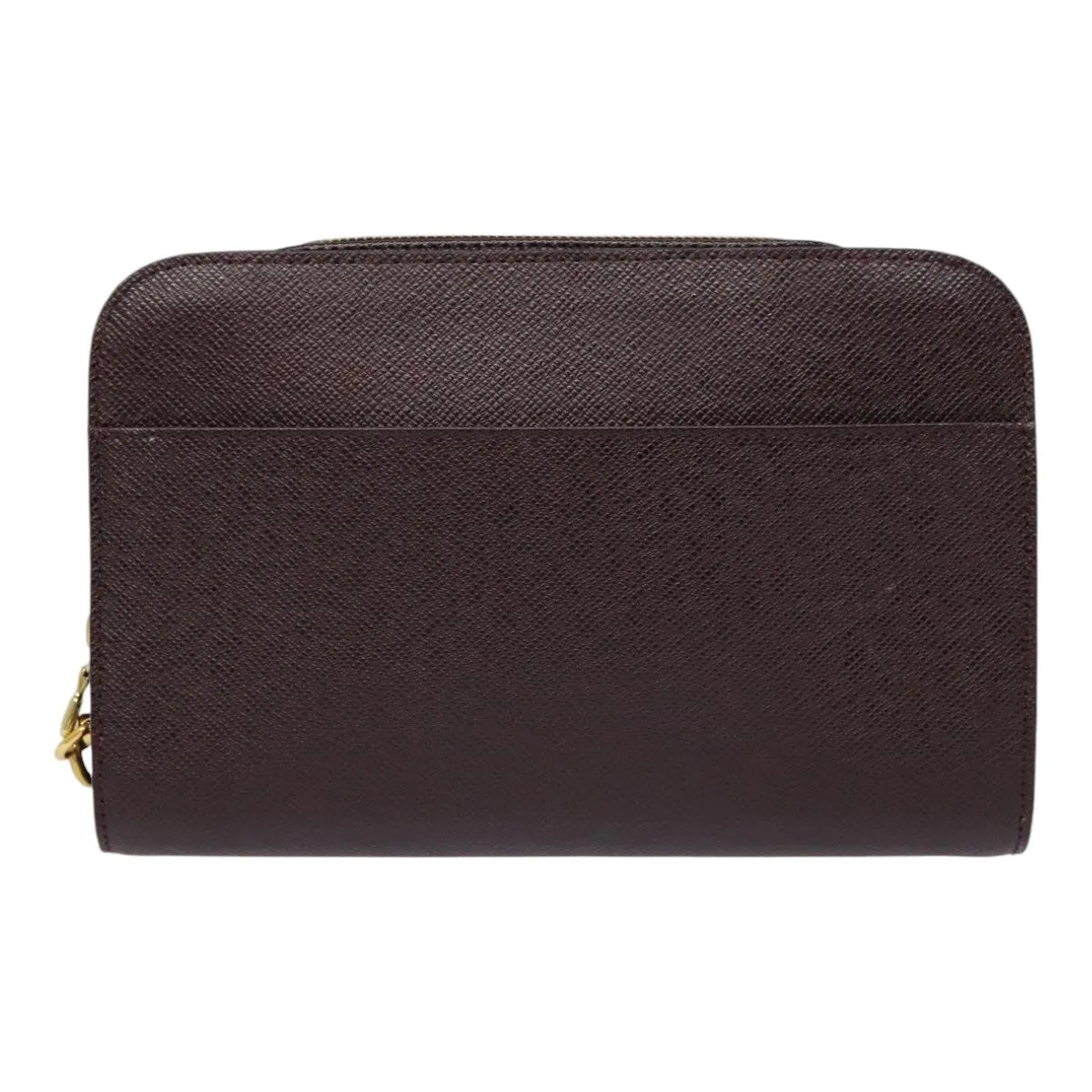 Trendy Inspired Louis Vuitton Taiga Baikal Clutch Bag Acajou M30186 Lv Auth Bs17259