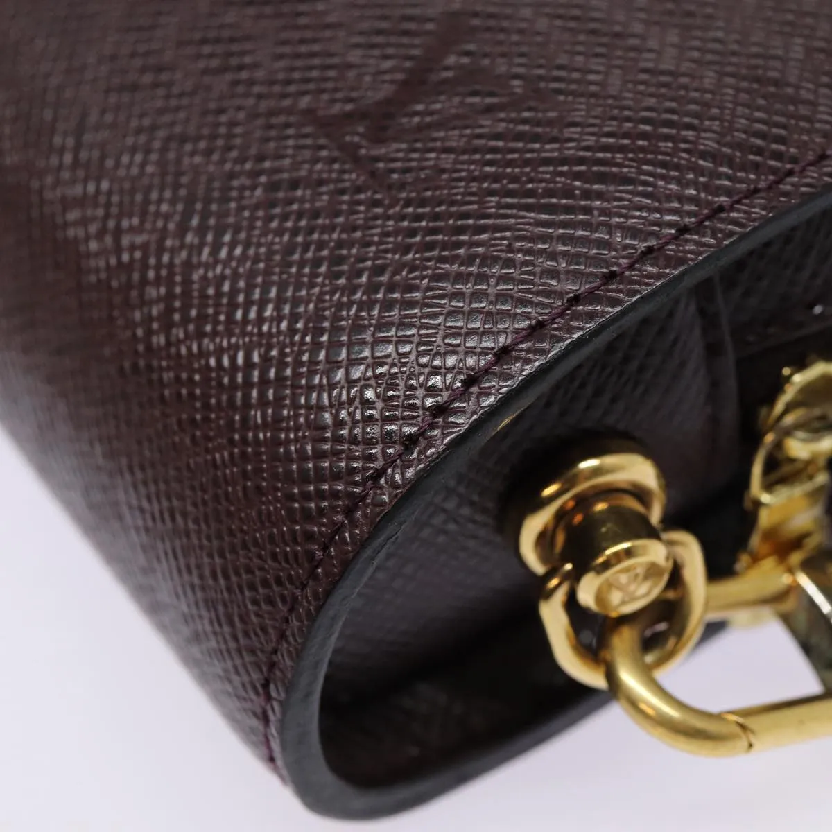 Trendy Inspired Louis Vuitton Taiga Baikal Clutch Bag Acajou M30186 Lv Auth Bs17259