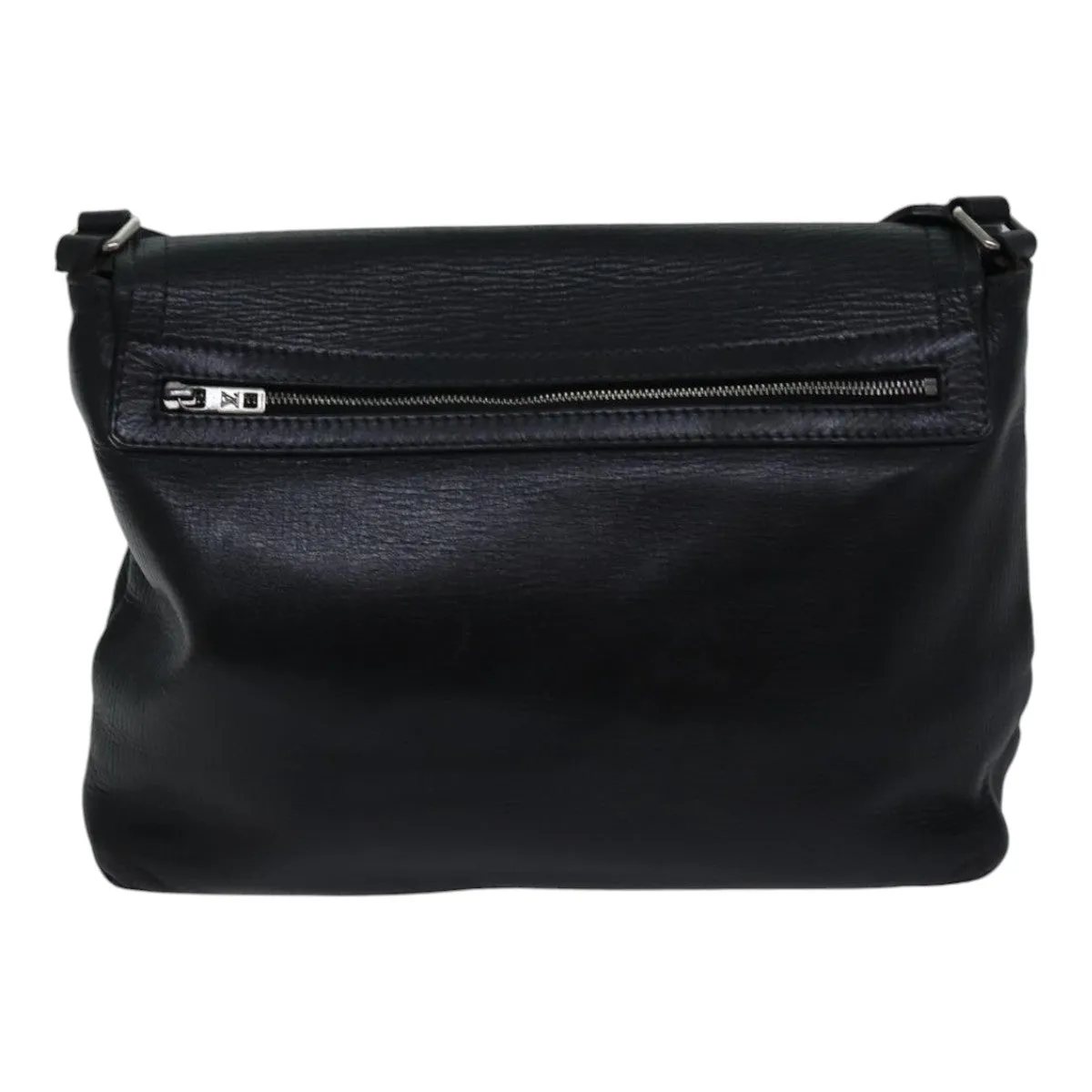 Trendy Inspired Louis Vuitton Utah Ohama Shoulder Bag Leather Black Silver Lv Auth Bs17487