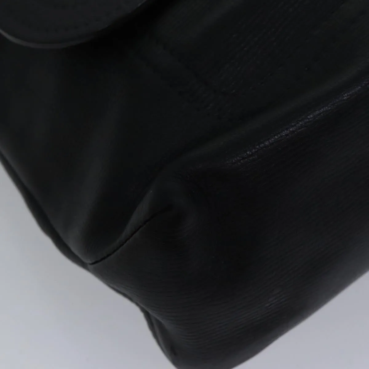 Trendy Inspired Louis Vuitton Utah Ohama Shoulder Bag Leather Black Silver Lv Auth Bs17487
