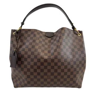 Trendy Inspired Louis Vuitton Very Good Graceful Mm Damier Ebene Brown Handbag