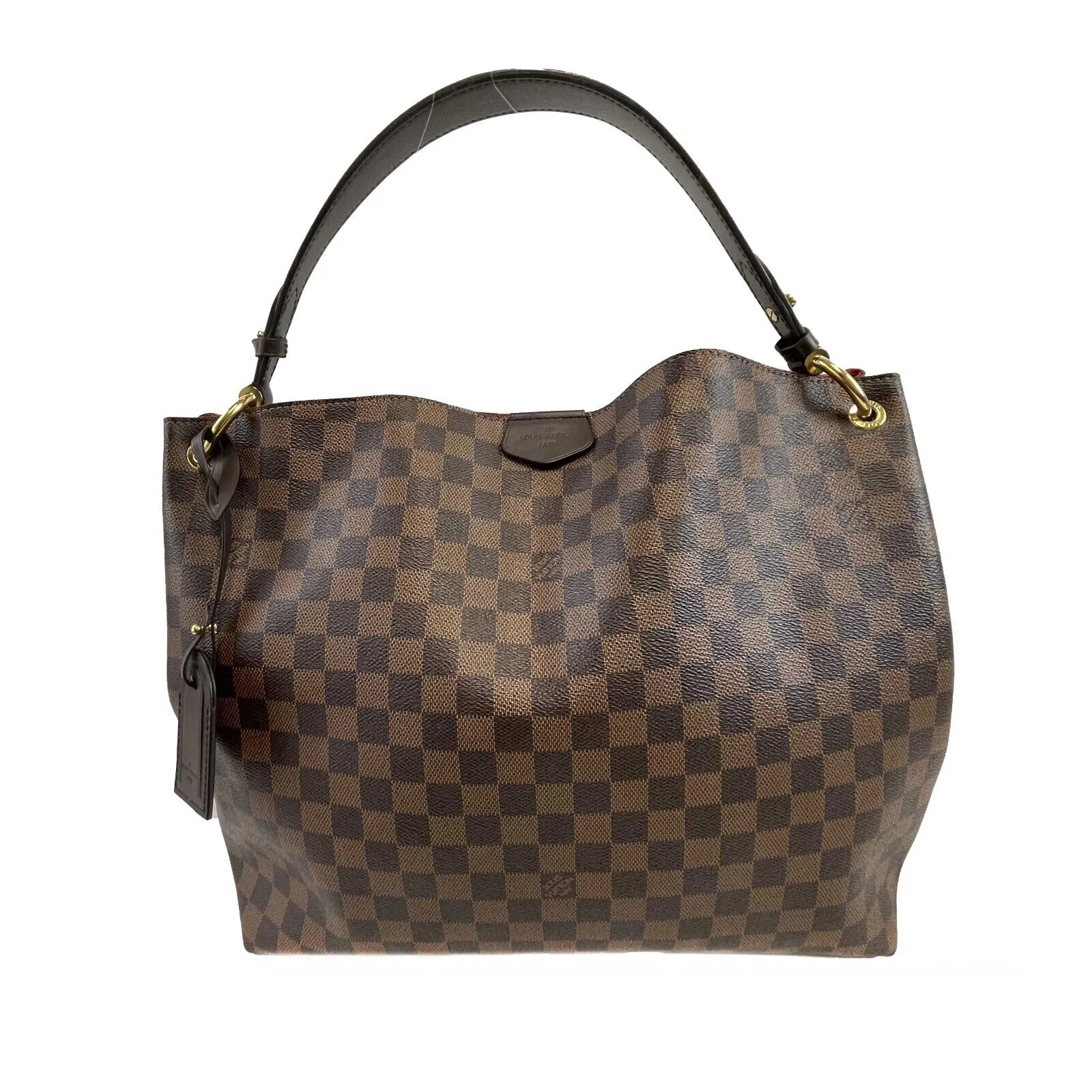 Trendy Inspired Louis Vuitton Very Good Graceful Mm Damier Ebene Brown Handbag