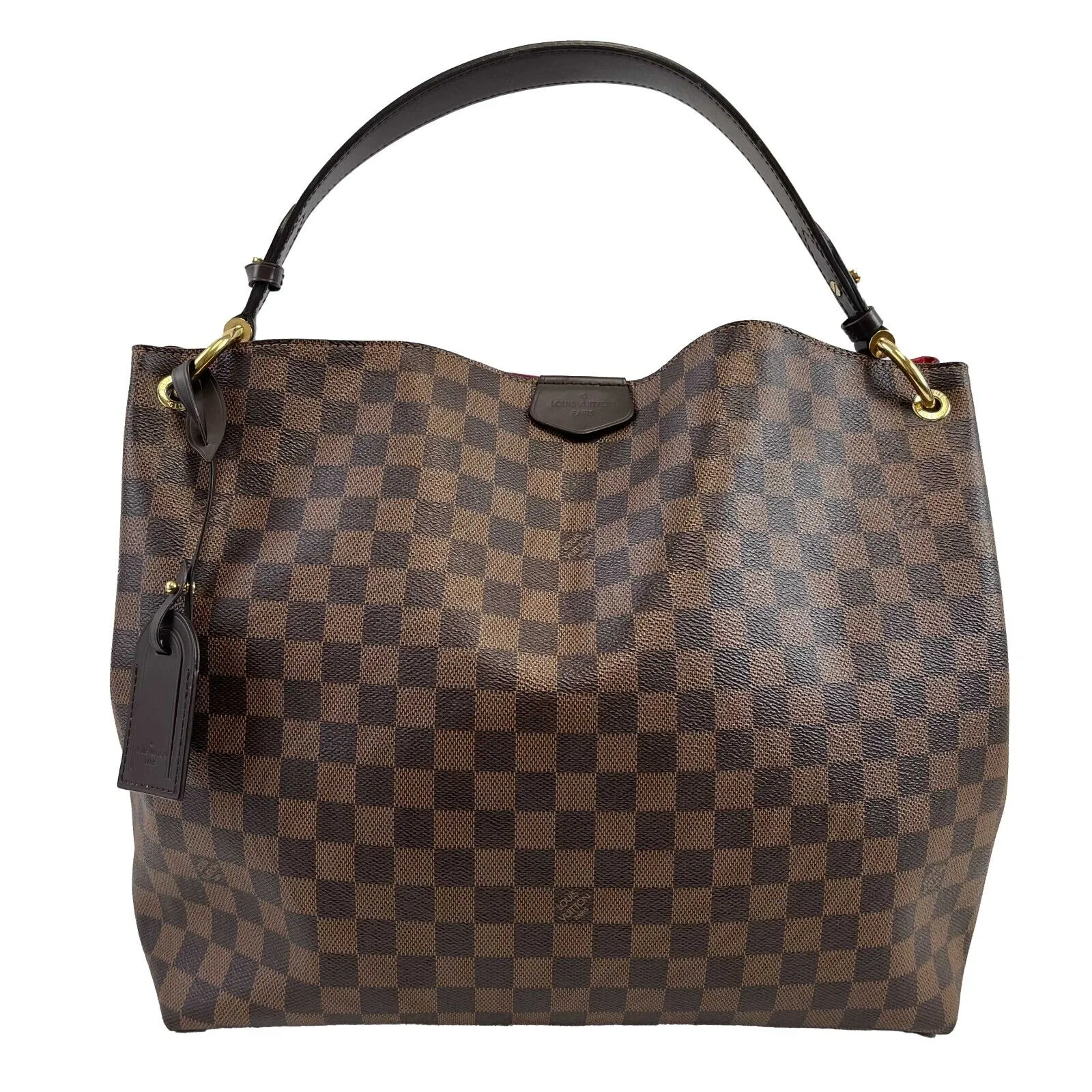 Trendy Inspired Louis Vuitton Very Good Graceful Mm Damier Ebene Brown Handbag