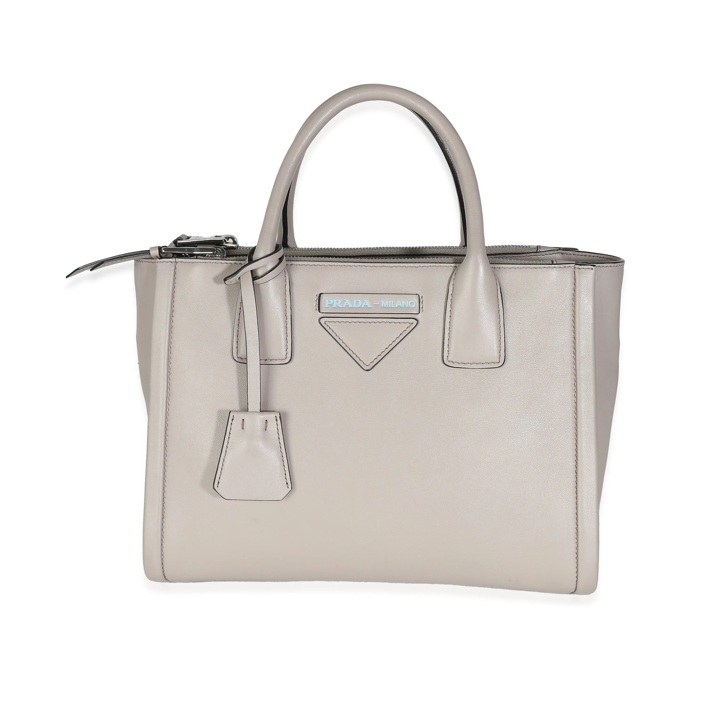 Trendy Inspired Prada Grey Grace Calfskin Lux Concept Tote