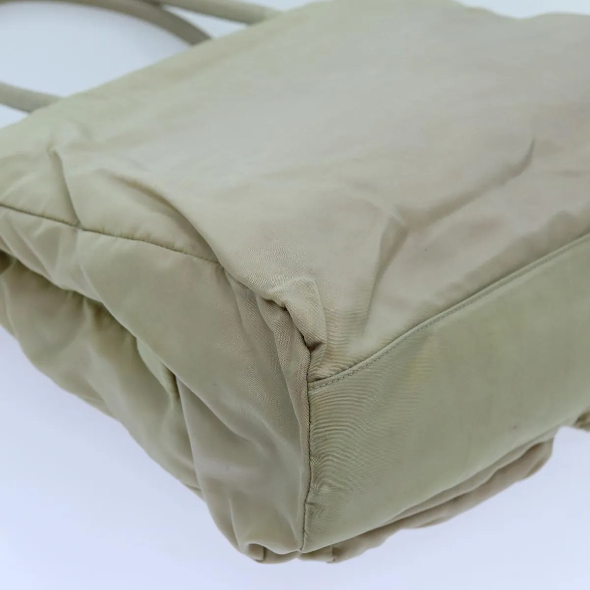 Trendy Inspired Prada Tote Bag Nylon Beige Auth 70212