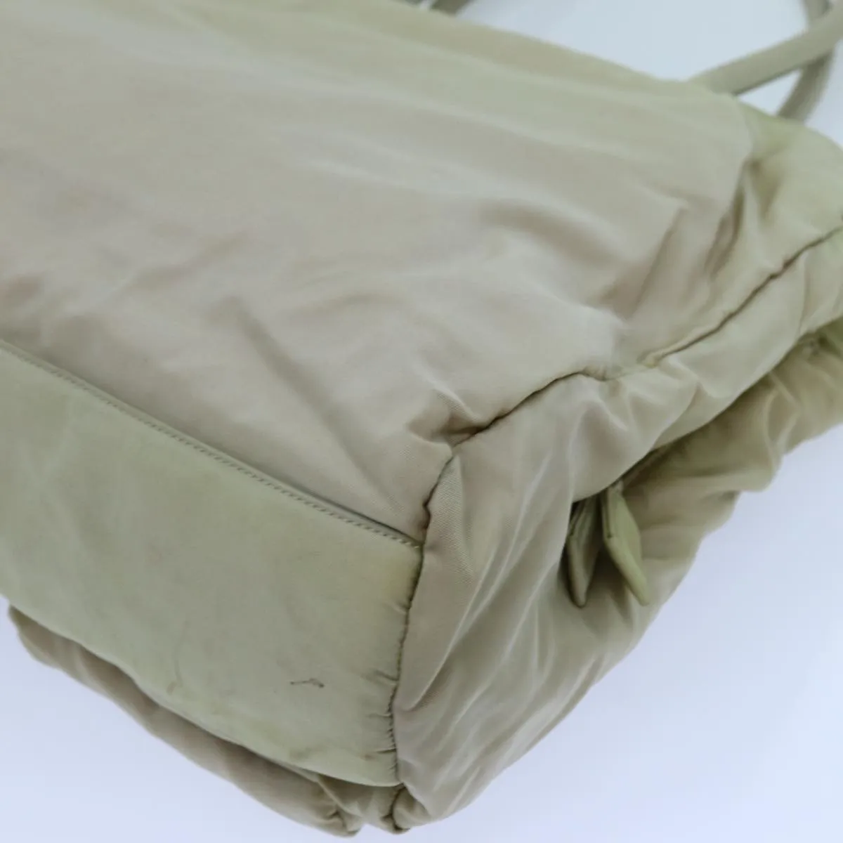 Trendy Inspired Prada Tote Bag Nylon Beige Auth 70212