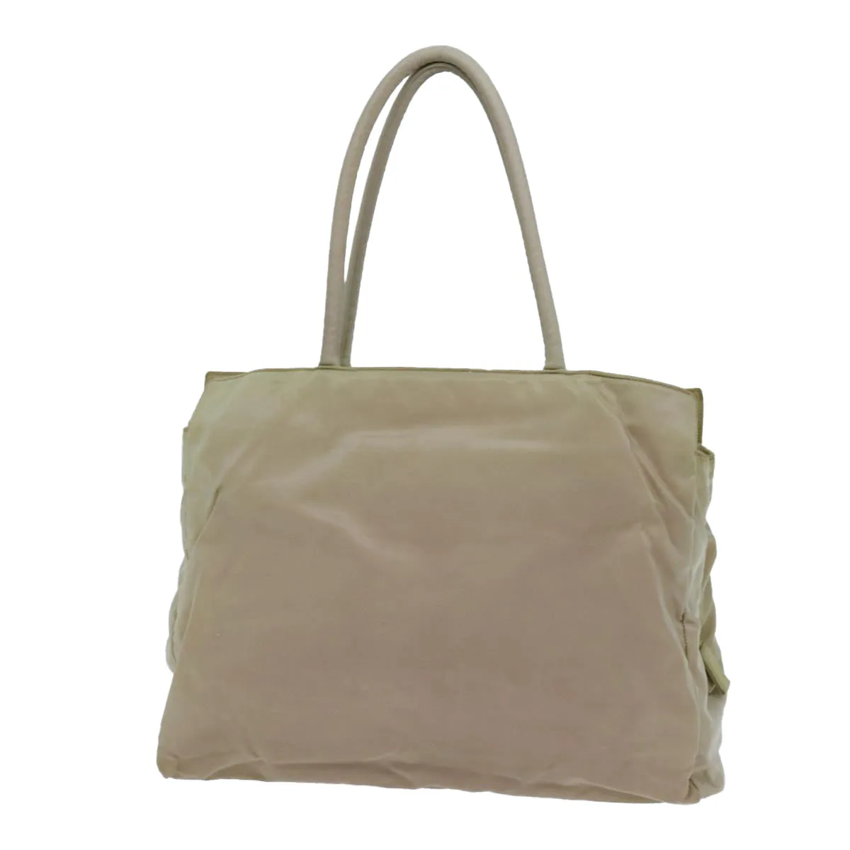 Trendy Inspired Prada Tote Bag Nylon Beige Auth 70212