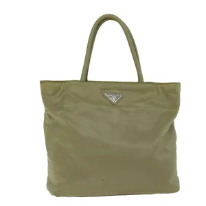 Trendy Inspired Prada Tote Bag Nylon Beige Auth 74472