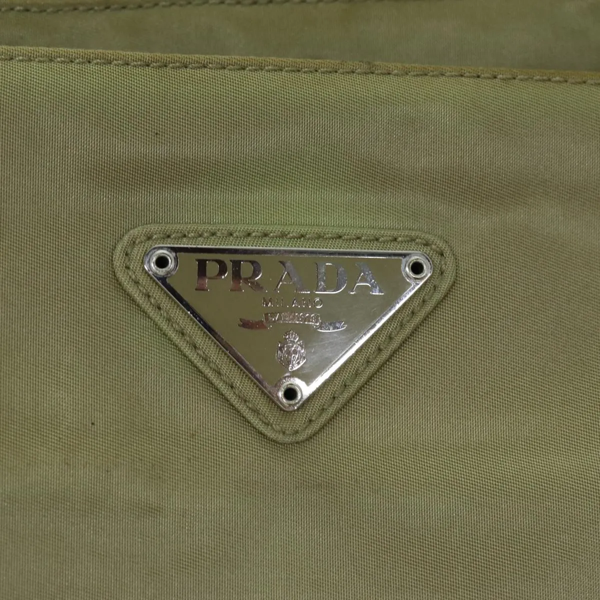 Trendy Inspired Prada Tote Bag Nylon Beige Auth 74472