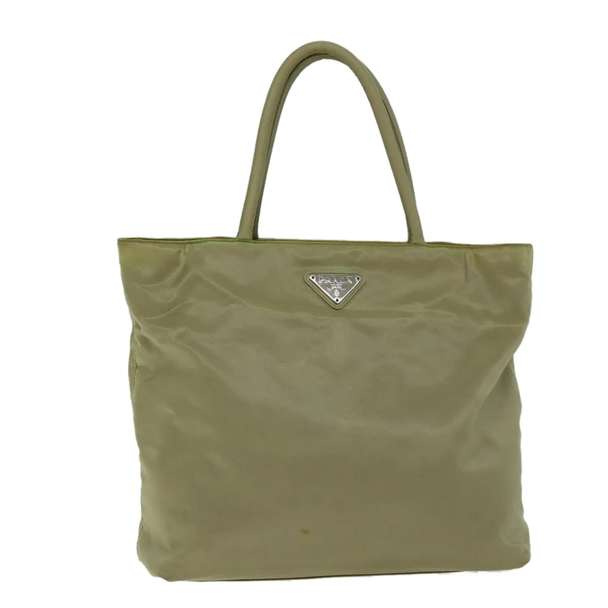 Trendy Inspired Prada Tote Bag Nylon Beige Auth 74472