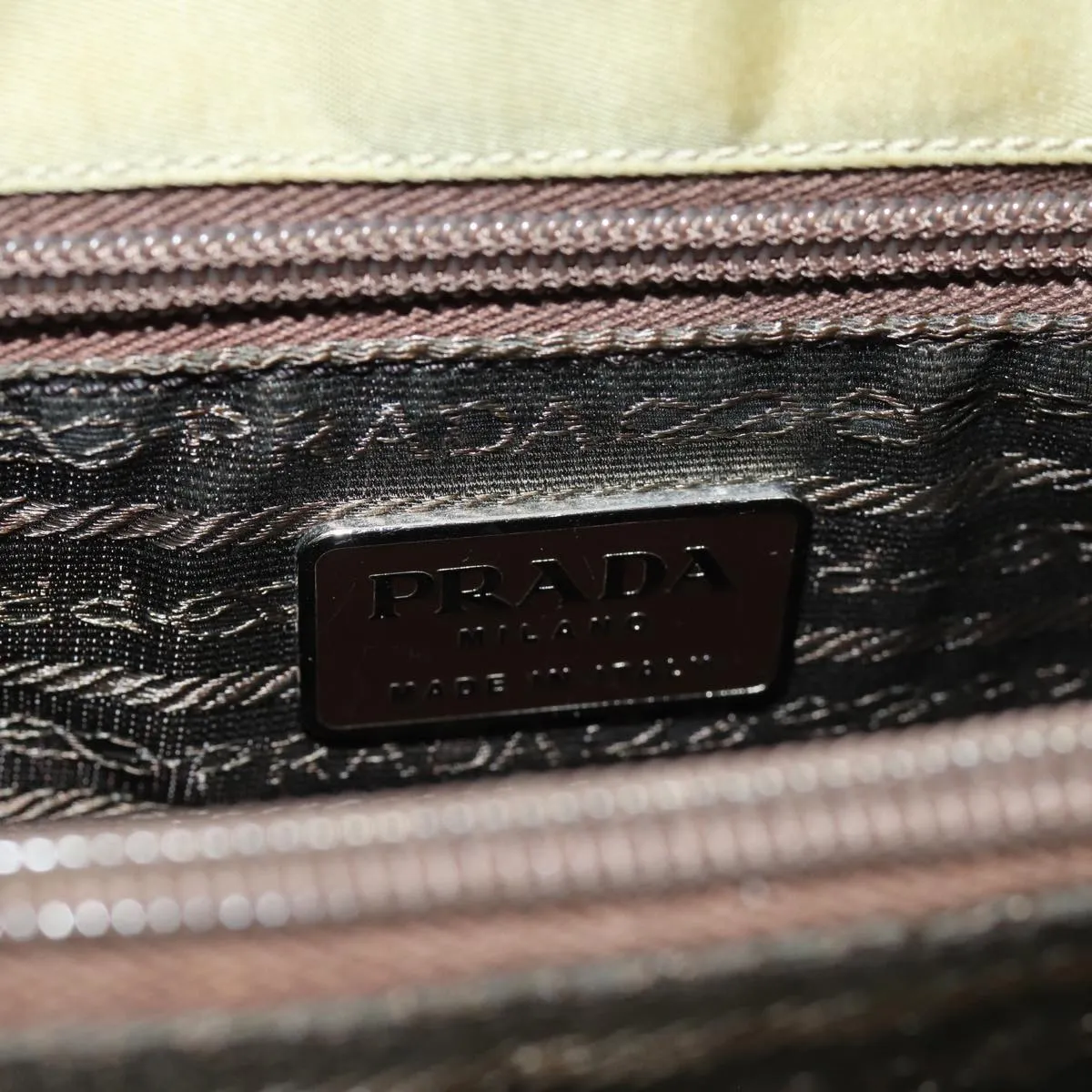 Trendy Inspired Prada Tote Bag Nylon Beige Auth 74472