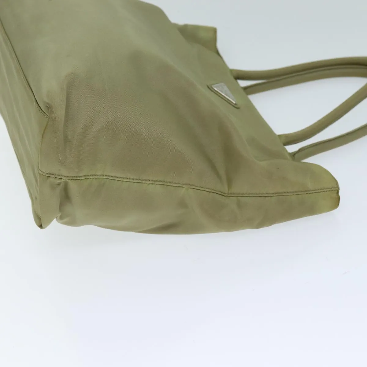 Trendy Inspired Prada Tote Bag Nylon Beige Auth 74472