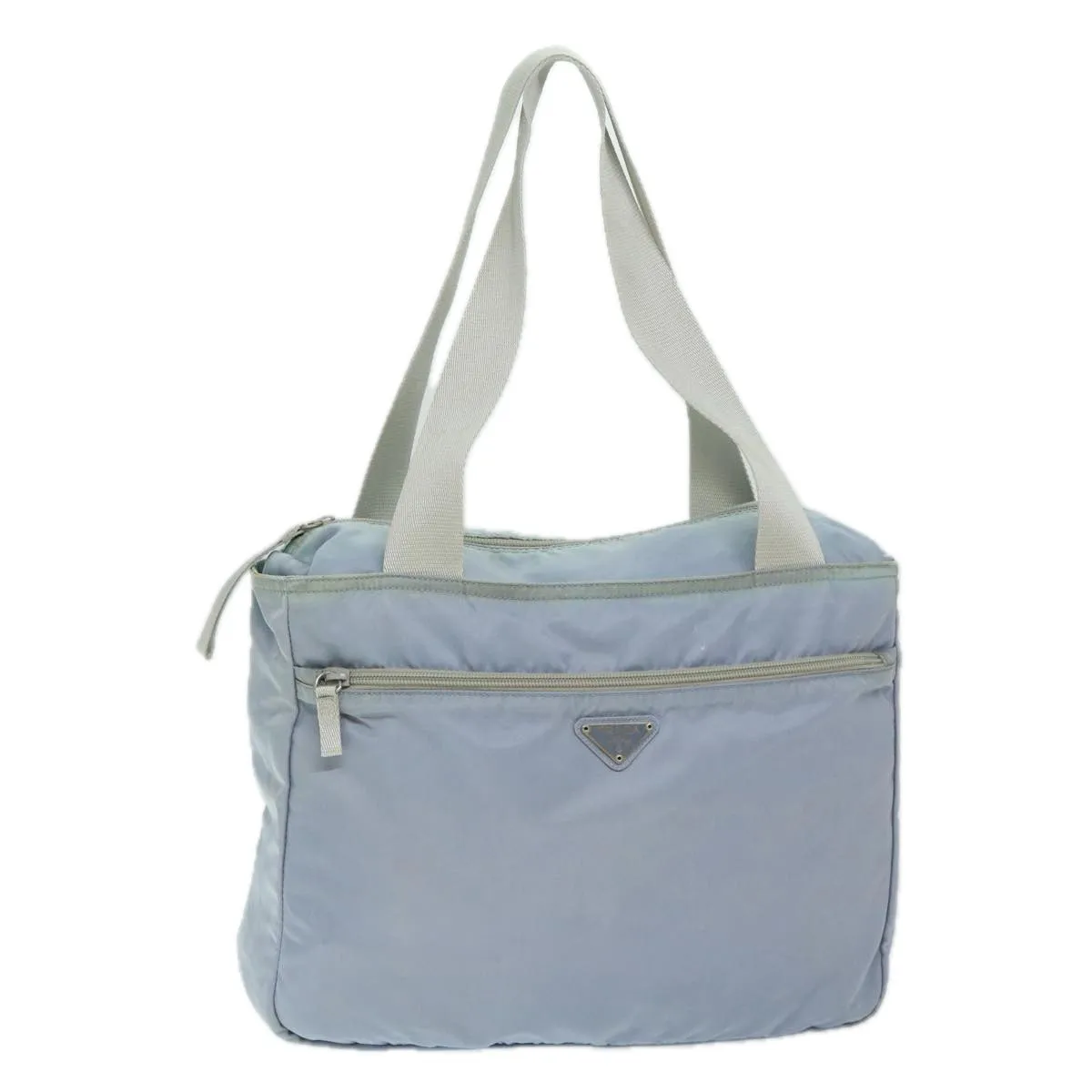 Trendy Inspired Prada Tote Bag Nylon Light Blue Auth 69439