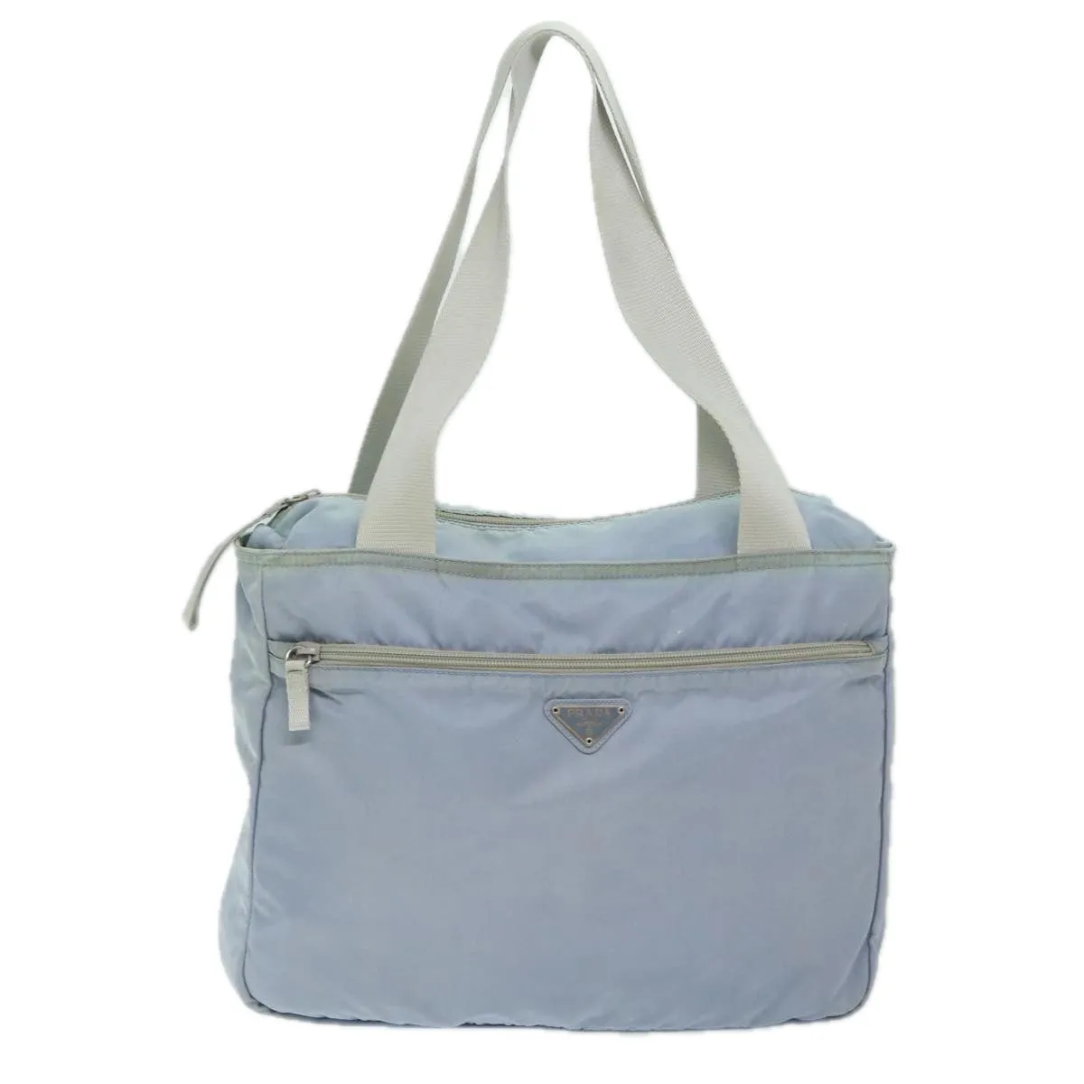 Trendy Inspired Prada Tote Bag Nylon Light Blue Auth 69439