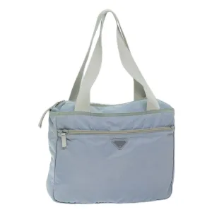 Trendy Inspired Prada Tote Bag Nylon Light Blue Auth 69439