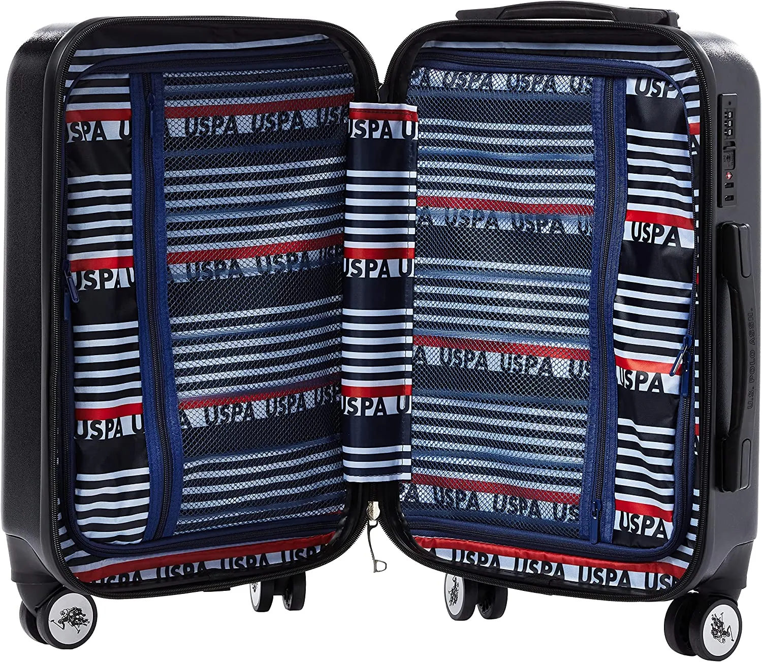 U.S POLO ASSN  Hardsuitcase Set of 3-Black