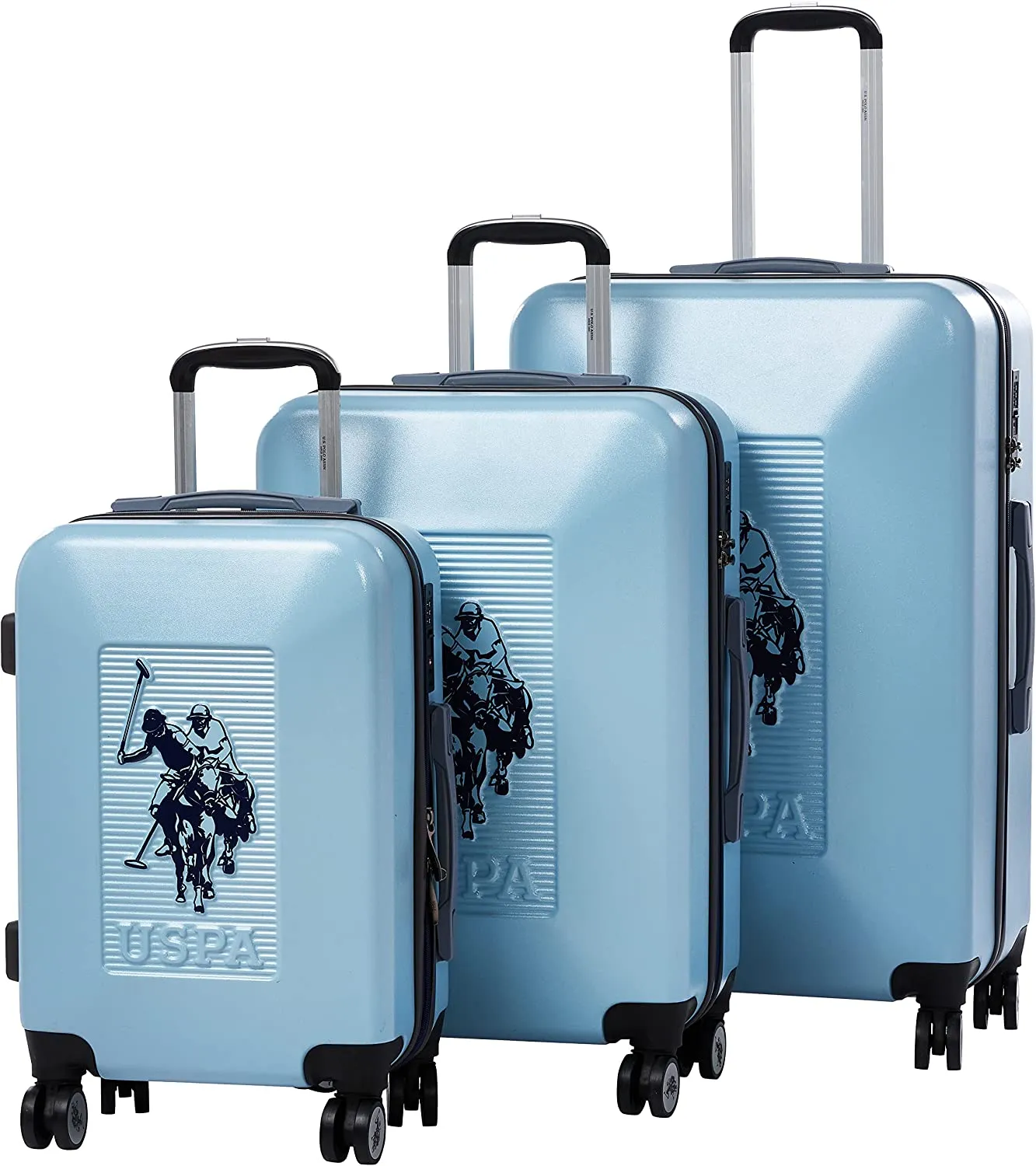 U.S POLO ASSN  Hardsuitcase Set of 3-Black