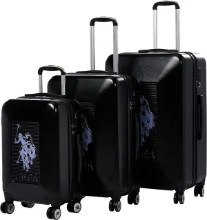 U.S POLO ASSN  Hardsuitcase Set of 3-Black