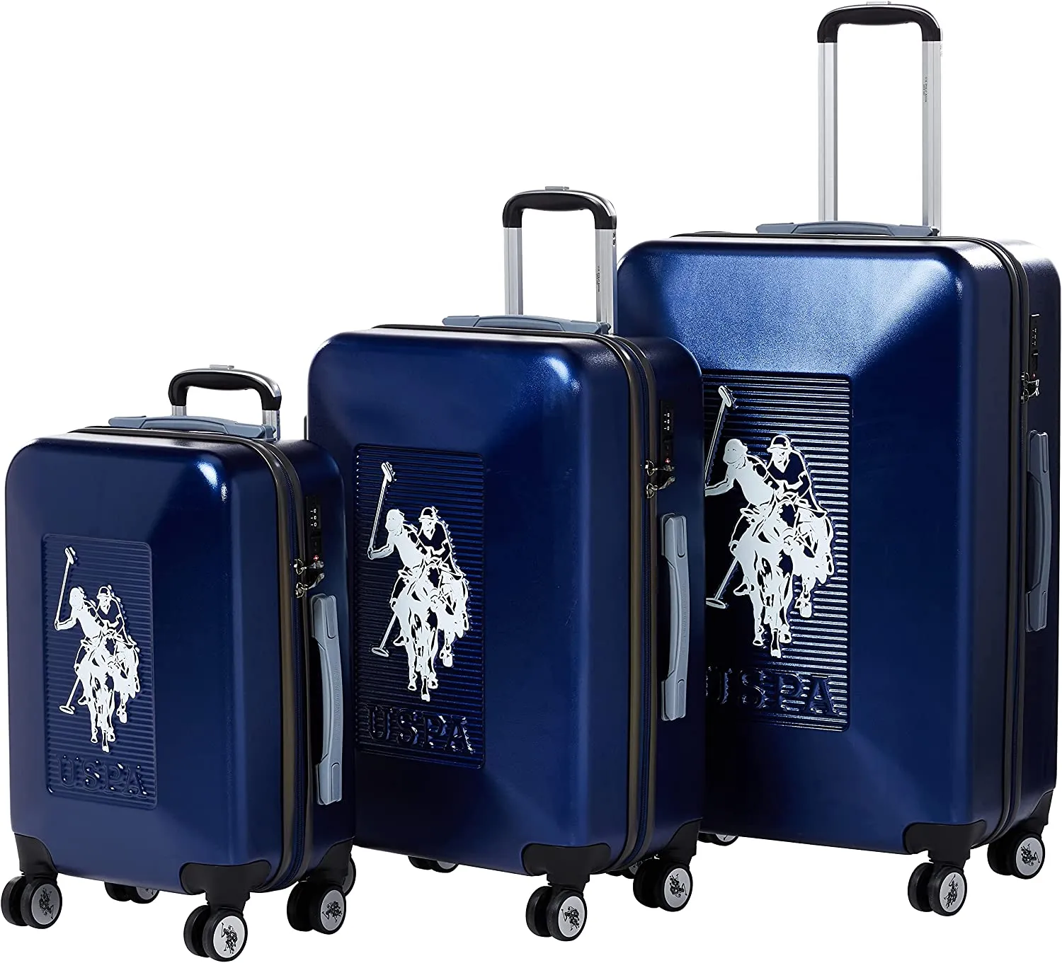 U.S POLO ASSN  Hardsuitcase Set of 3-Black