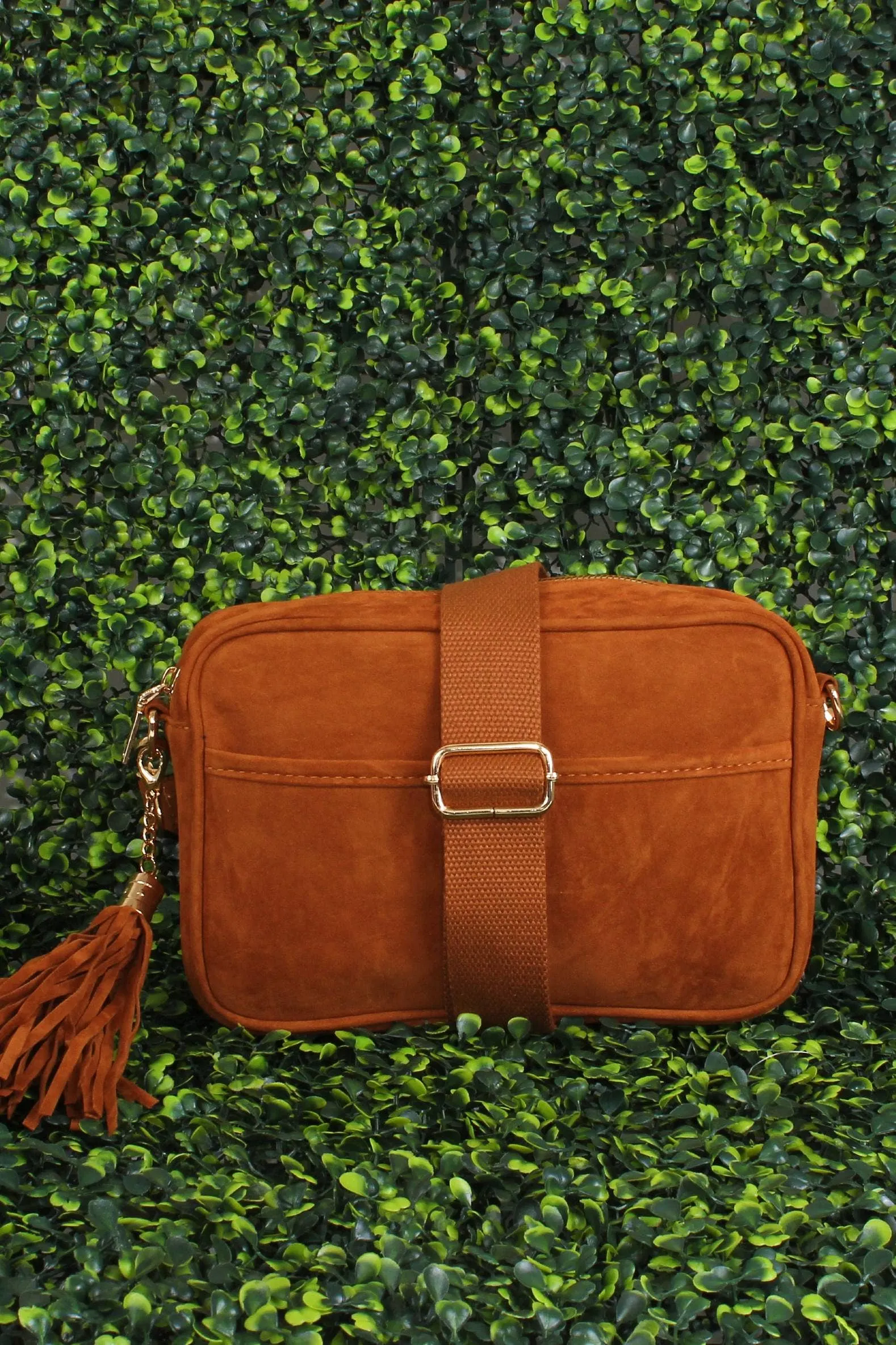Vegan Suede Crossbody Bags